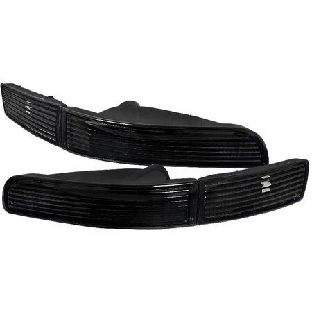 Spec-D Tuning 95-99 Nissan Maxima Bumper Lights Black LB-MAX95JM-RS